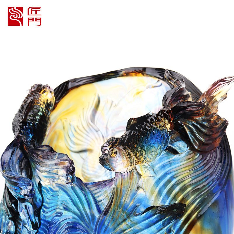 Glassvase: Luksuriøs og sofistikert stue Blomsterarrangement Krystallglass Kunstnerisk bevart blomsterholder Hjem Spisebord Dekorativ pynt