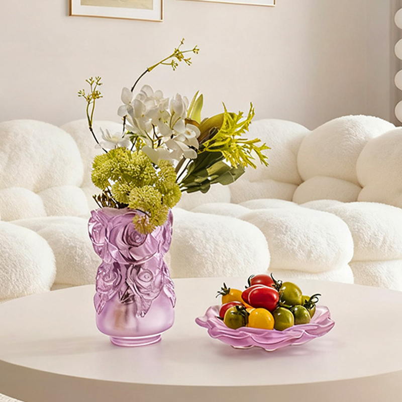 Lost-Wax Støpeprosess Glass Home Decor Krystallglass Vase