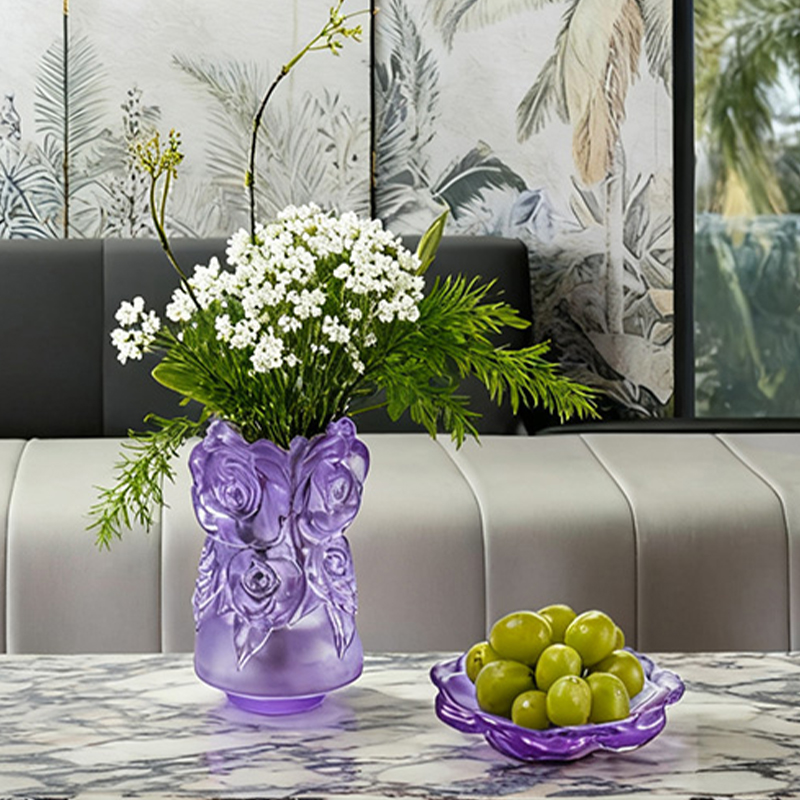 Lost-Wax Støpeprosess Glass Home Decor Krystallglass Vase