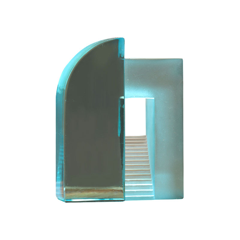 Gradient blå frostet glass kinesisk leketøy ornamenter