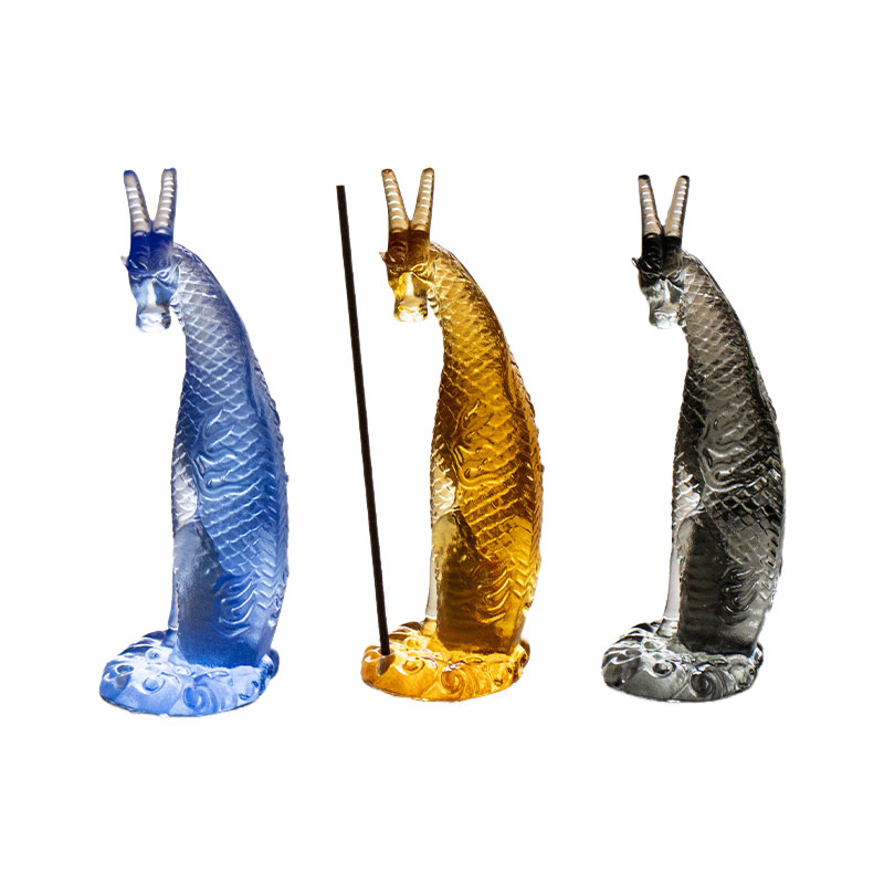 Kirin røkelsesholder i glass