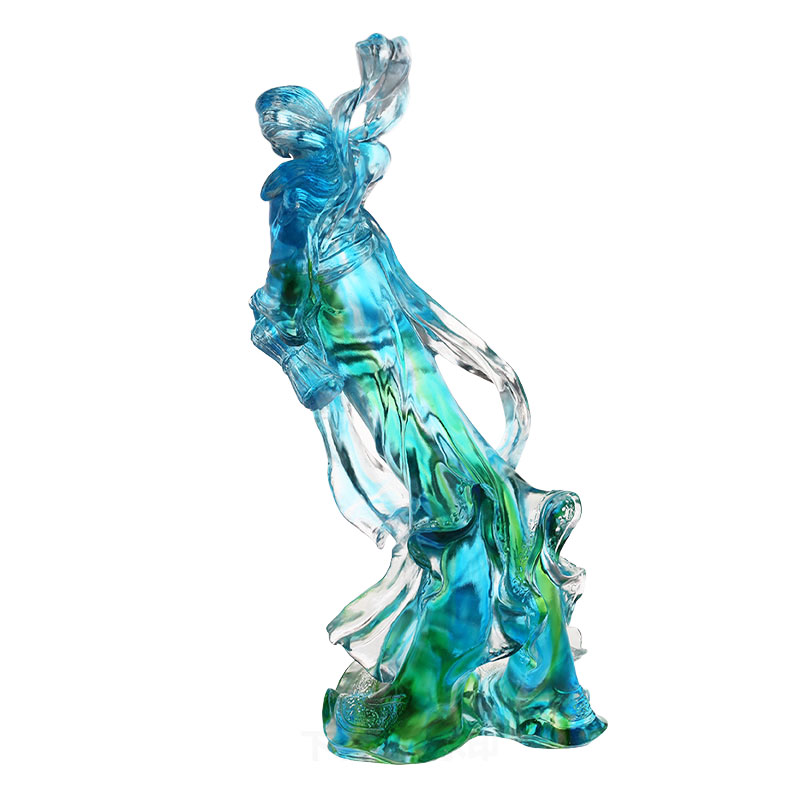 Sky-himmel hibiscus glass figur ornamenter