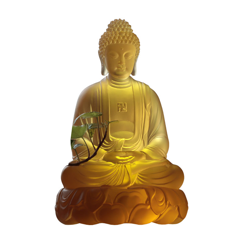 Amitābha Buddha-krystallstatuer