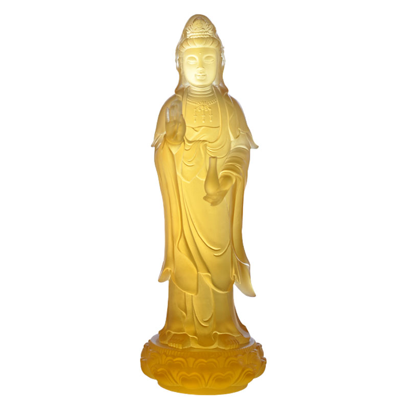 Guanyin Bodhisattva glassstatue