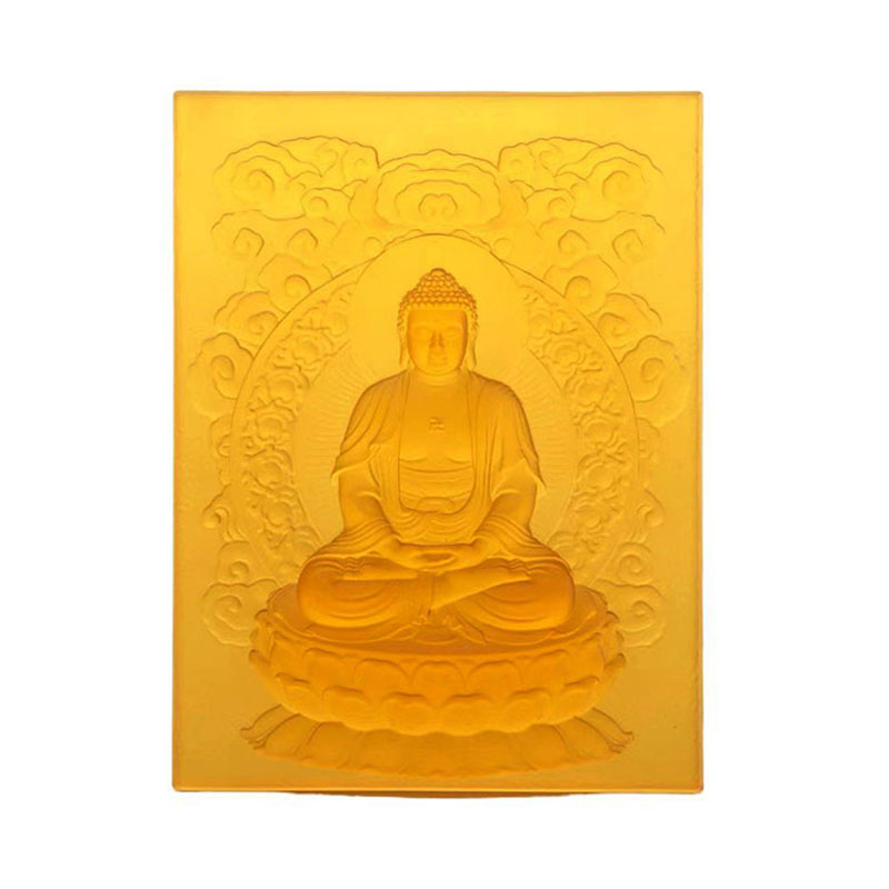 Amitabha Buddha Liuli dekorativ murstein