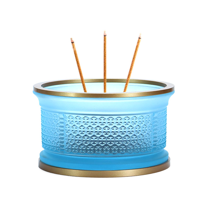 Lyseblå Ruyi-serie Buddhistiske alteroffer i glass