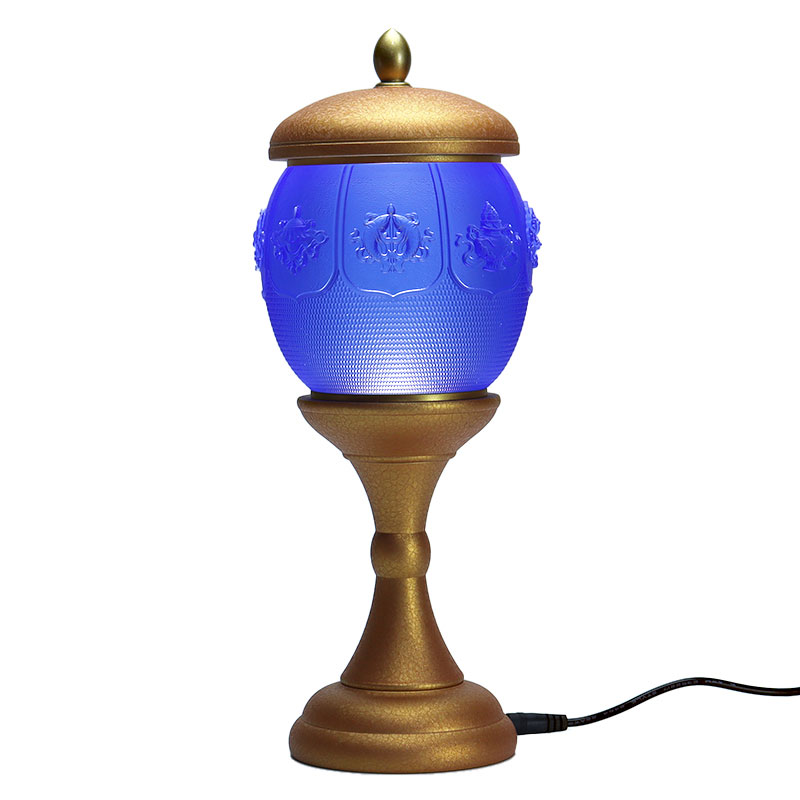 Åtte skatter Lotus-serien buddhistiske alter krystallglass tilbud sett