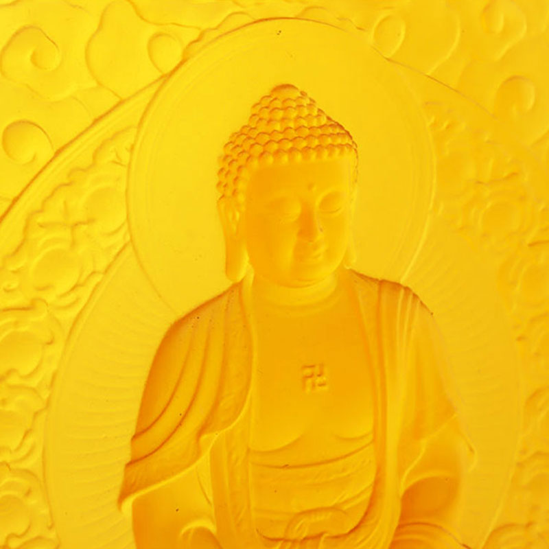 Amitabha Buddha Liuli dekorativ murstein
