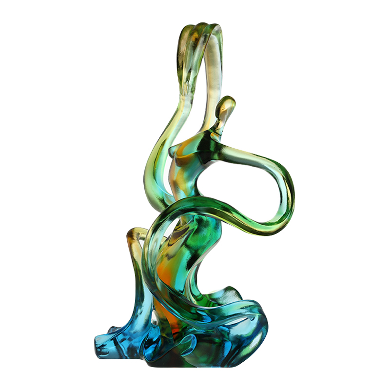 Hjem dekorasjon farget glass ornamenter