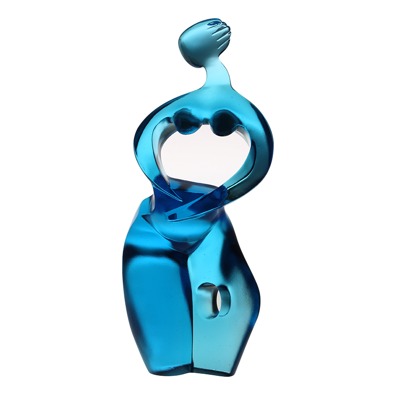 Ren blå Artemis kunstfigur ornamenter