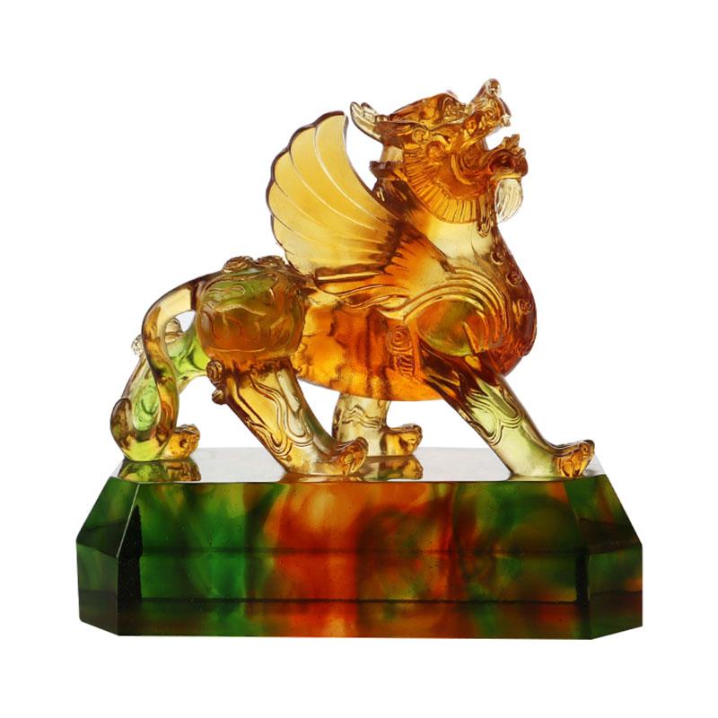 Krystallklare beistpynt i glasur