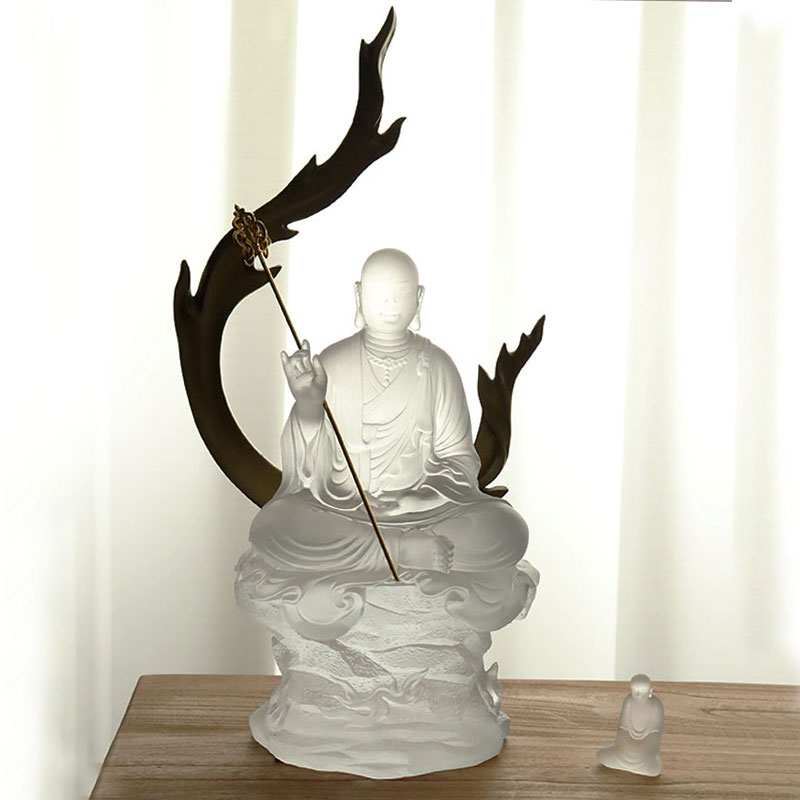 Ksitigarbha Bodhisattva glassstatue