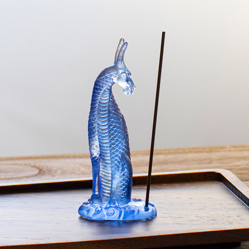 Kirin røkelsesholder i glass