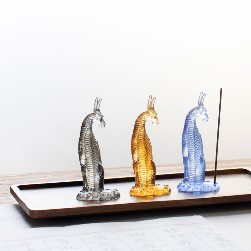 Kirin røkelsesholder i glass