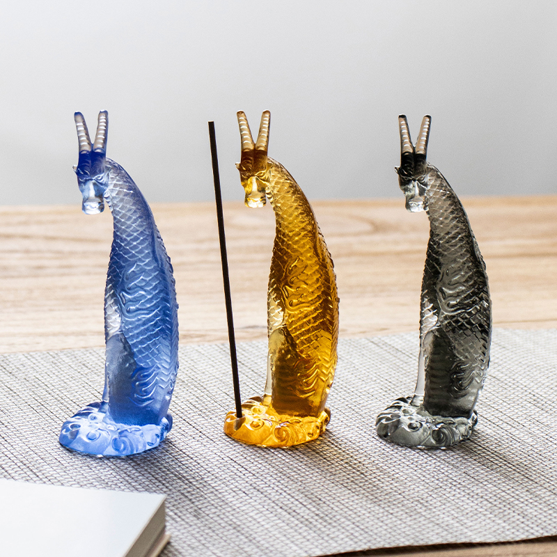 Kirin røkelsesholder i glass