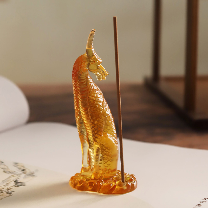 Kirin røkelsesholder i glass