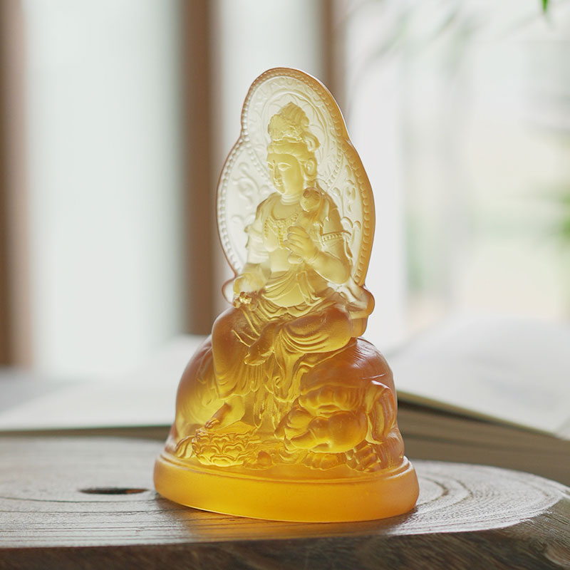 Samantabhadra Bodhisattva glassstatue