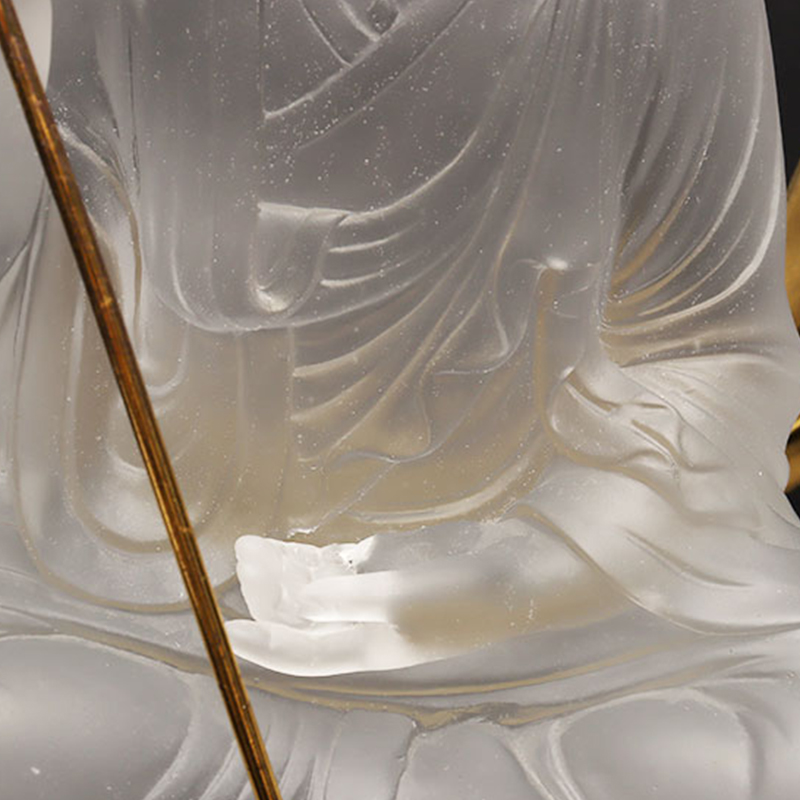 Ksitigarbha Bodhisattva glassstatue