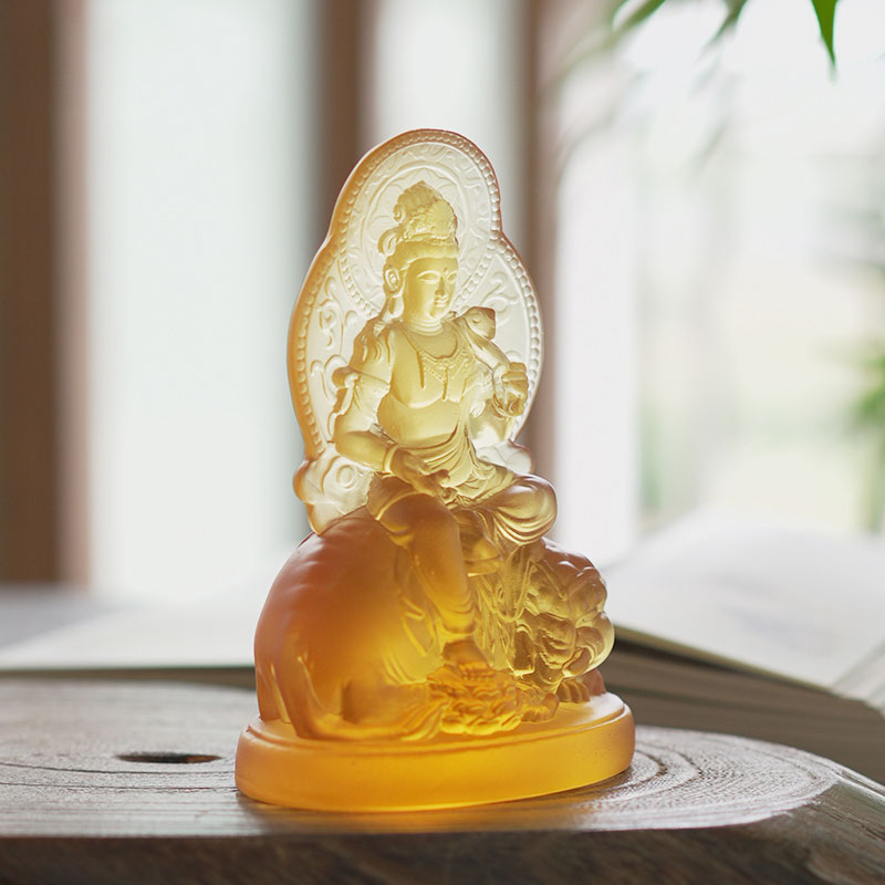 Samantabhadra Bodhisattva glassstatue