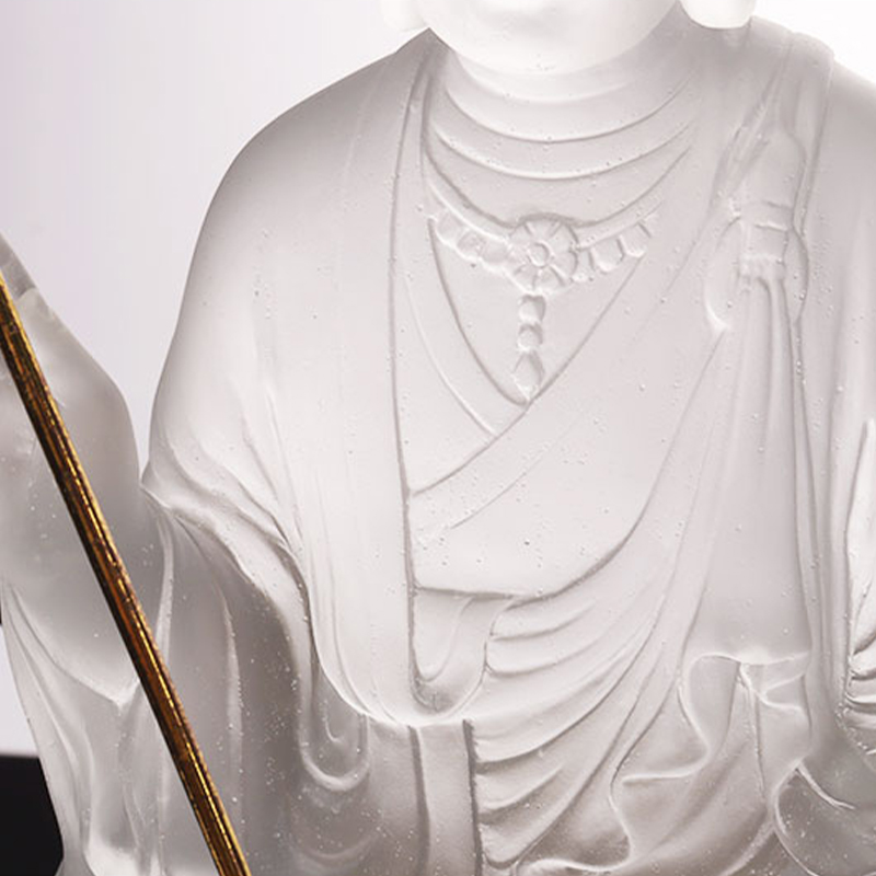 Ksitigarbha Bodhisattva glassstatue
