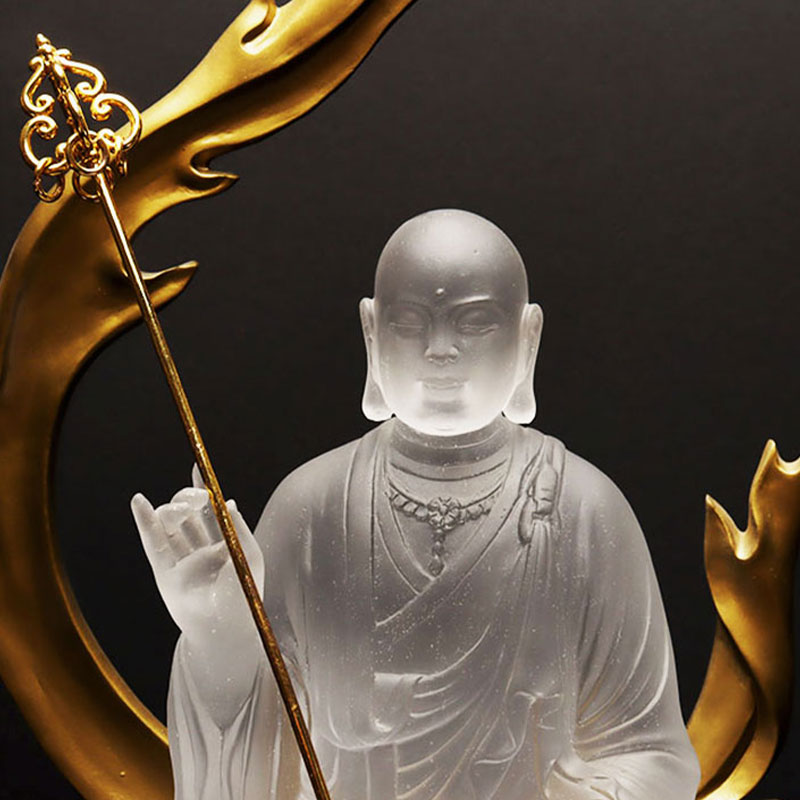 Ksitigarbha Bodhisattva glassstatue