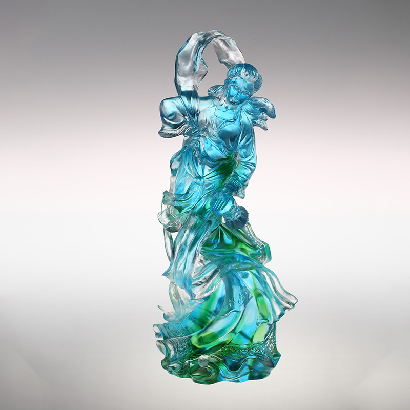 Sky-himmel hibiscus glass figur ornamenter