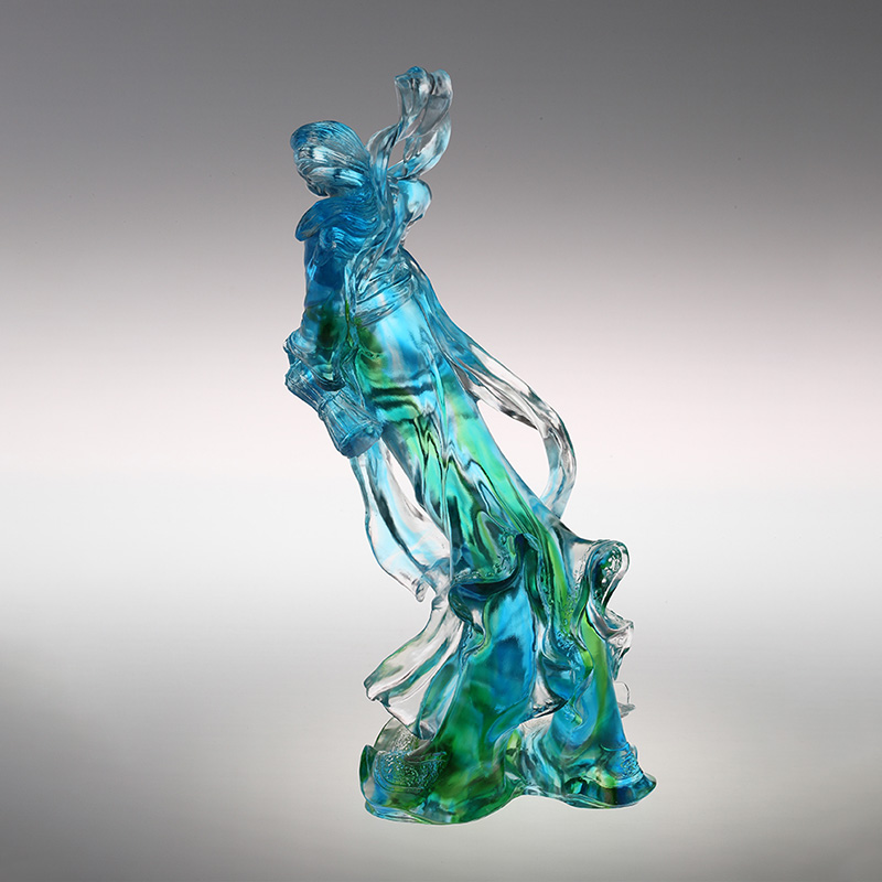 Sky-himmel hibiscus glass figur ornamenter