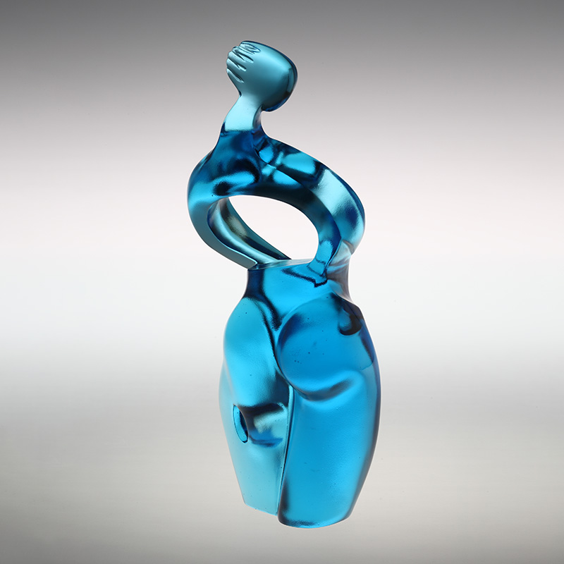 Ren blå Artemis kunstfigur ornamenter