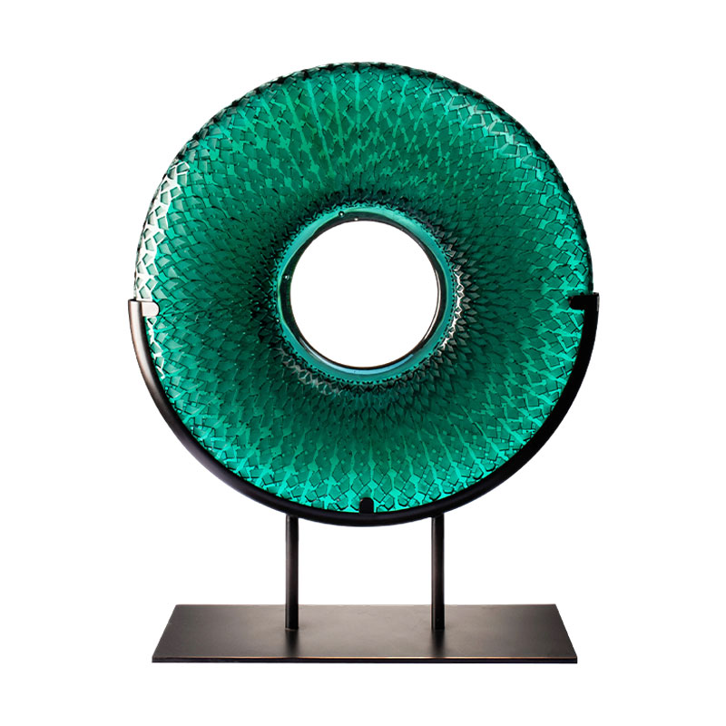 Bambus-blad runde plater