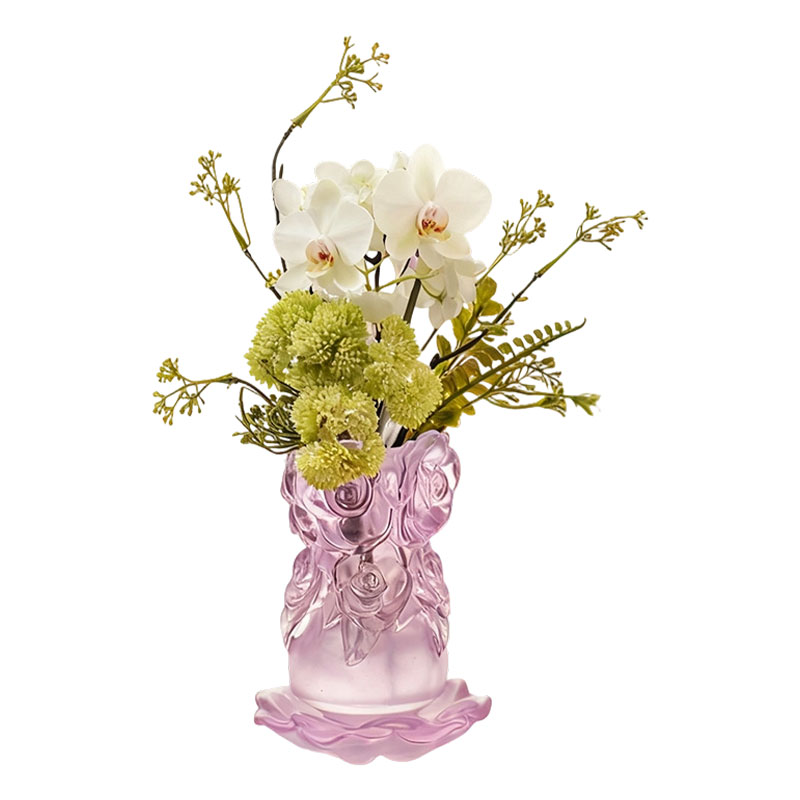 Lost-Wax Støpeprosess Glass Home Decor Krystallglass Vase 